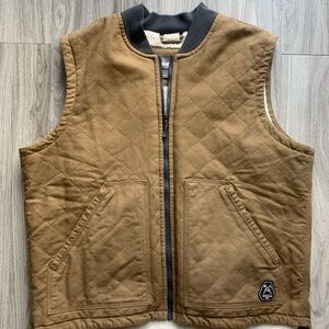 Men’s Eddie Bauer Sherpa Lined Canvas Vest XL